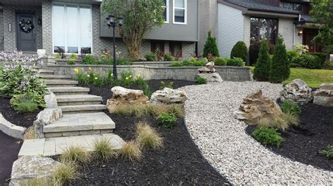 Our Grassless Front Yard Just After Completion Looking Forward To