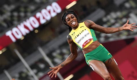 make it a double jamaica s thompson herah wins women s 200 meter final the japan times