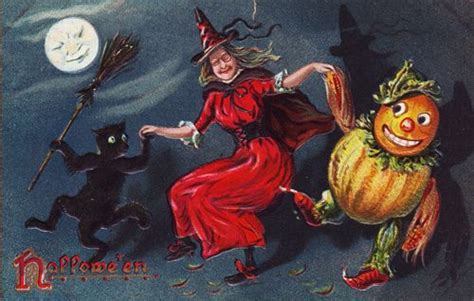 Graves And Ghouls Halloween Postcards C 1900s 1910s Vintage