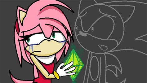 Amy And Sonic Sadness By Chaotickwin On Deviantart