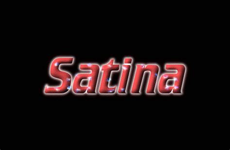 Satina Logo Herramienta De Diseño De Nombres Gratis De Flaming Text