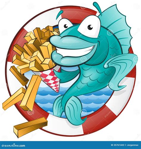 Cartoon Fish Chips Stock Illustrations 402 Cartoon Fish Chips Stock