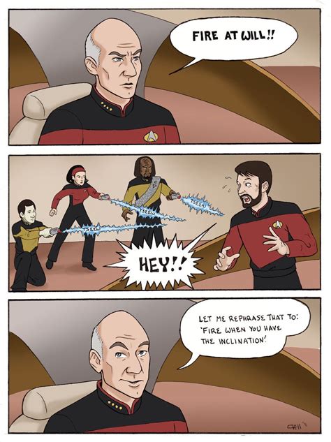 A Comic Strip With An Image Of Star Trek Characters