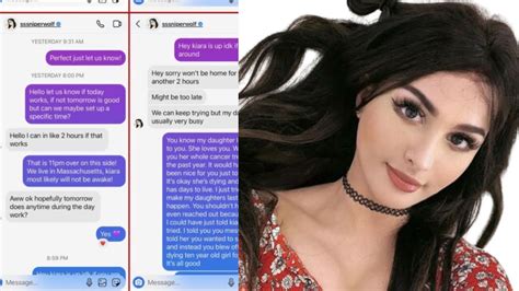 Sssniperwolf Ghosted A Dying Fan With Screenshots Youtube