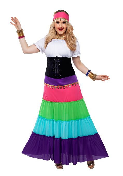 Womens Plus Size Renaissance Gypsy Costume