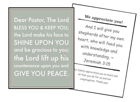 Free Printables For Pastor Appreciation Month