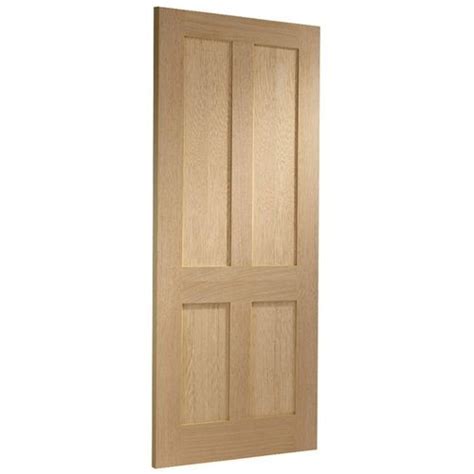 Xl Joinery Victorian Shaker 4 Panel Unfinished Oak Internal Door Door