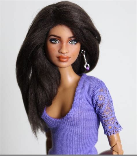 Pronounced Koo Mahsee Biracial Ooak Mbili Barbie Sculpt With Made To Move Body Type