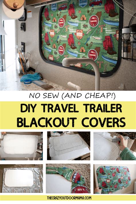 You can build your own rv awning cover for under $20 and will take 20 minutes. How to DIY RV BlackOut Window Covers for Your RV or Camper (NO SEWING Involved!) - The Crazy ...