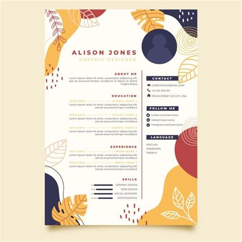 While resumes are generally one page long, most cvs are at least two pages long, and often much longer. Curriculim Vitae Template | Cv diseñador grafico, Diseños ...