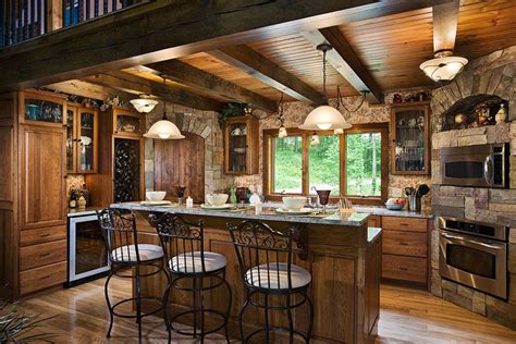 kitchens dining timberhaven log timber homes