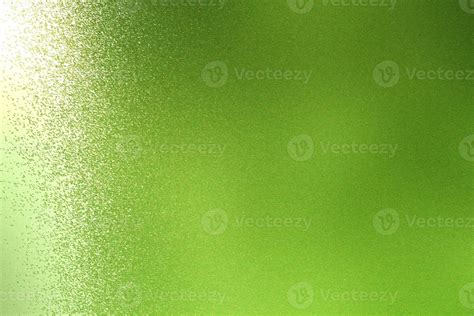 Light Shining On Rough Green Metal Wall Texture Abstract Background
