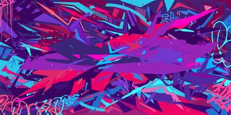 Premium Vector Metaverse Cyber Colorful Abstract Urban Street Art