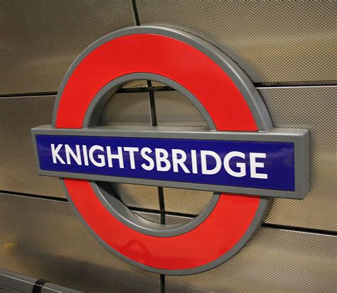 Knightsbridge Underground Station Modern Roundel Bowroaduk Flickr