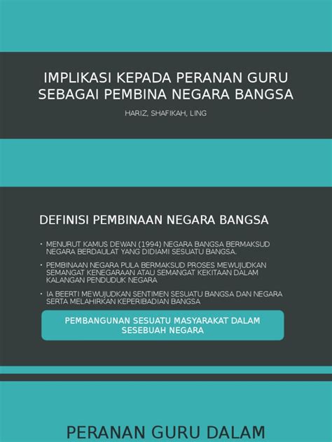 Lagu tema sambutan hari guru 2016 : Implikasi Kepada Peranan Guru Sebagai Pembina Negara ...