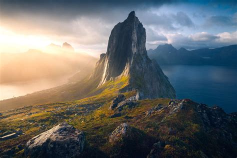 La Montagne Segla Norvège Photos Futura
