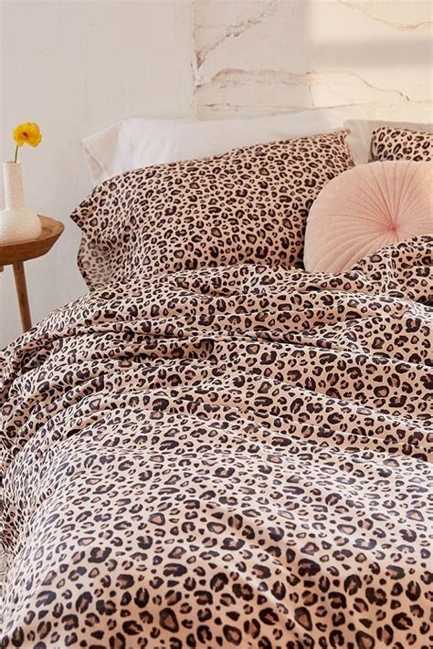 Leopard Print Bed Sheets Double Hanaposy