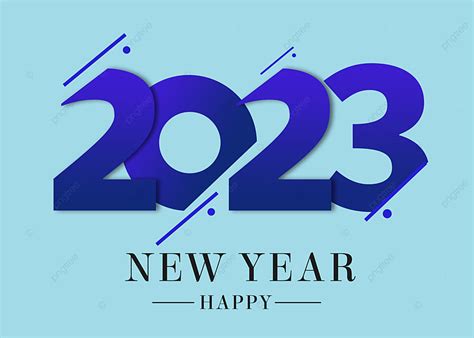 سنة جديدة سعيدة الكرتون 2023 خط خلفية الخط سنه جديده كارتون خط 2023
