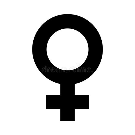 Female Symbol In Simple Outline Black Color Design Female Sexual Orientation Vector Gender Sign