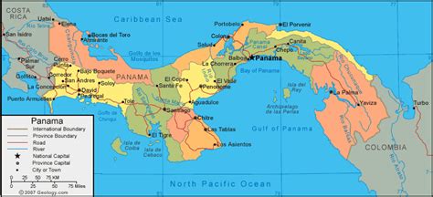 Political Panama Map