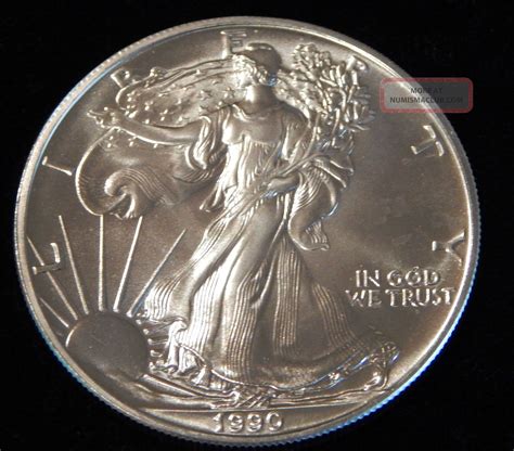 1990 American Silver Eagle Bullion Coin Rare Key Date Choice Gem Bu Nr