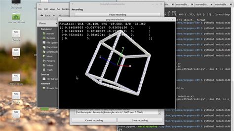 The logic of the game is that the turns will keep increasing as you press the space bar, and it will reduce its speed and stop at a point where you stop pressing the space bar. Pygame 3D rendering and matrix rotation demo (No OpenGL ...