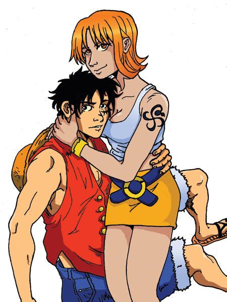 Fanart Luffy And Nami Color By Irie Mangastudios On Deviantart