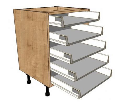 Drawers and filing cabinets bring expertise home. 1000 Wide 5 Shallow Drawers Unit - Soft close drawer