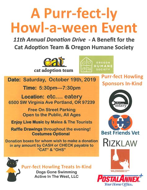 11th Annual A Purr-fect-ly Howl-A-Ween Event - Cat Adoption Team