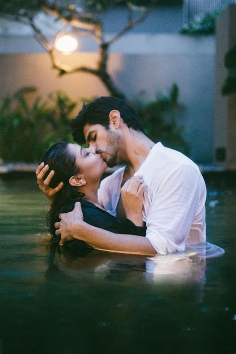 Pool Passionate Couple Session W Resort Bali Romantic Couple Images