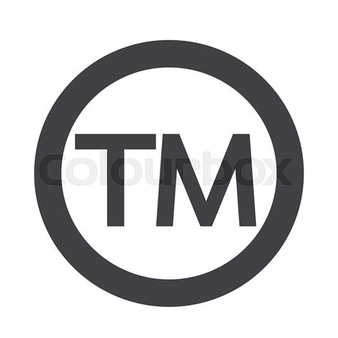 Trademark Symbol Icon Stock Vector Colourbox