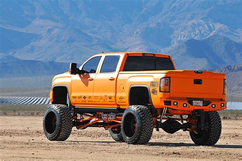 Sunny Orange Gmc Sierra On American Force Wheels — Gallery