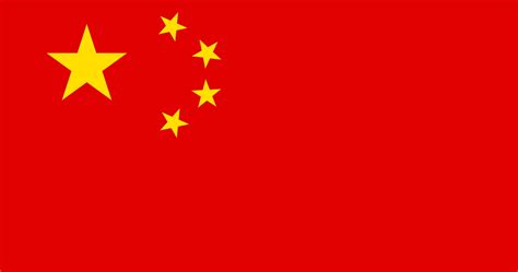 Флаг страны китай