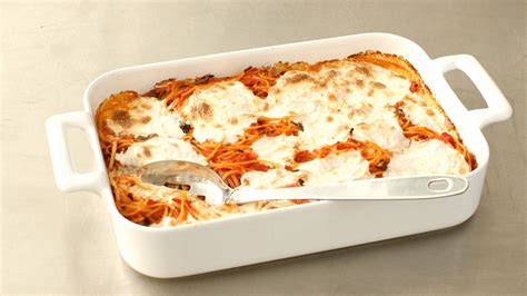 Baked Spaghetti And Mozzarella Baked Spaghetti Food Processor