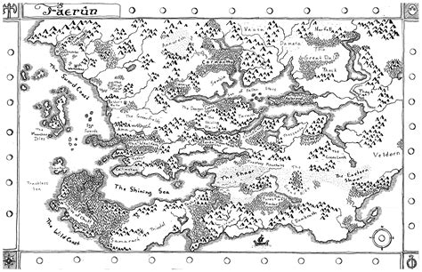 Faerun Map Maps And Airlines