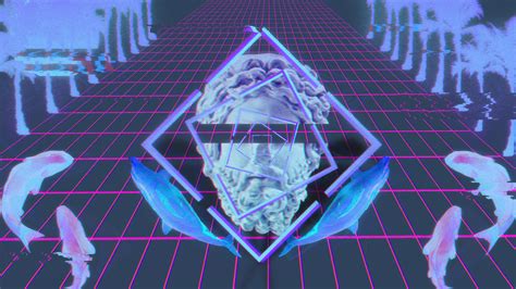 Vaporwave & newretrowave wallpaper collection + extras! Wallpaper : vaporwave, statue 1920x1080 - Goshujin ...