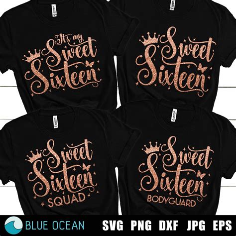 Sweet 16 Bundle Svg Its My Sweet Sixteen Svg Sweet Etsy