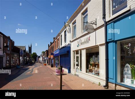 Chorley town centre in lancashire independent shops on Chapel Street Stock Photo - Alamy