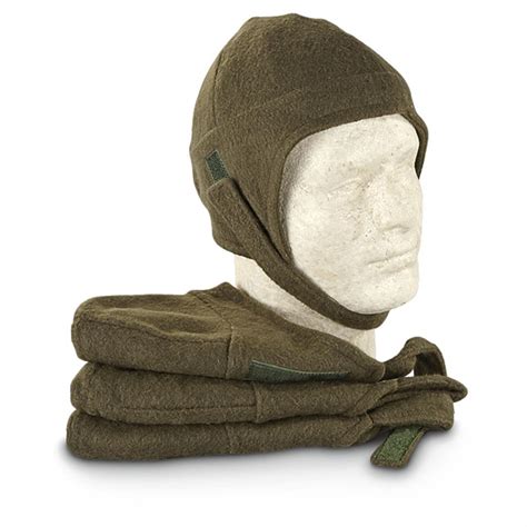 4 New French Military Surplus Fleece Helmet Liners 584526 Helmets And Accessories At Sportsman