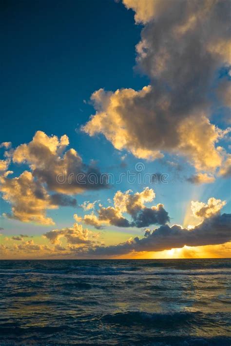 Miami Beach Sunrise Stock Photo Image Of Scene Sunrise 83094798
