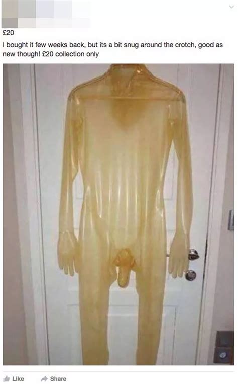 Man Is Selling Body Condom On Facebook Because Its Too Snug