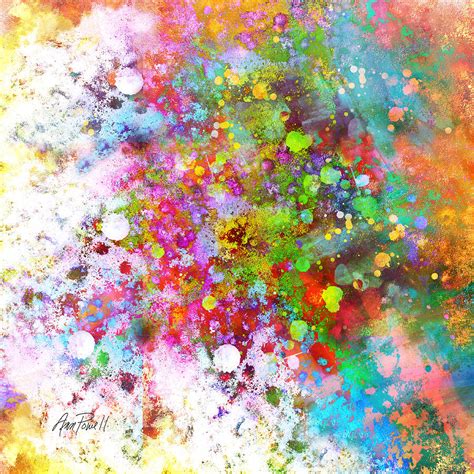 Colorful Splatter Paint Art