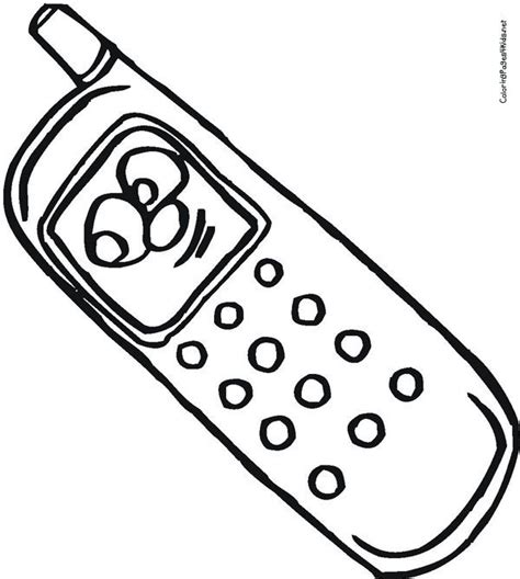However, the cell phone can also be used as the media for opening social media. Cell Phone Coloring Page - Coloring Home