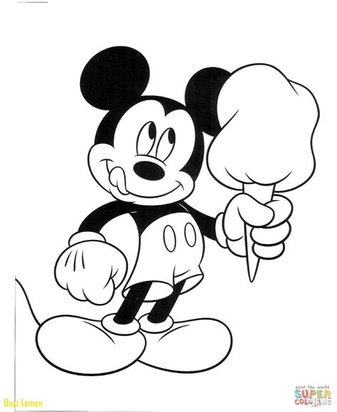 Mickey Mouse Face Coloring Pages At Free Printable