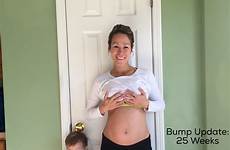 25 weeks bump pregnancy week update 15lbs gain fluctuating delicious total past dining weight did still help