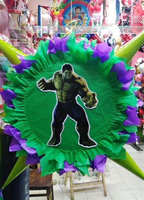 piñata de hulk | Piñatas de hulk, Fiestas de cumpleaños de hulk, Piñatas