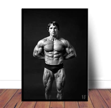 Arnold Schwarzenegger Retro Poster Bodybuilding Motivational Etsy