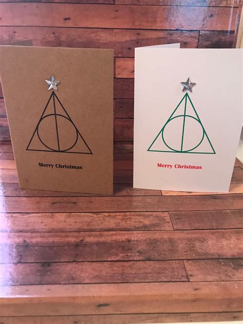 They print two to a page and are designed for you to cut in half and then fold over so that the picture is on the outside of the card. Pin by Elizabeth Wright on Harry Potter | Christmas cards ...