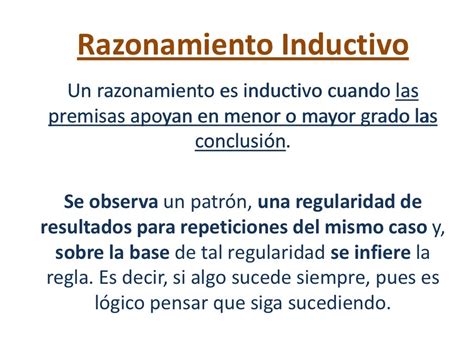 Razonamiento Inductivo