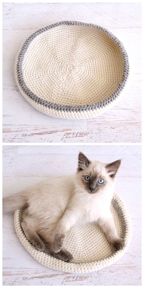 Get one of this banana cat bed and give your pet the comfortable bed they can rest in. Crocheted Cat Bed : 編み物「猫ベッド・ハウス」(=^ェ^=) 作ってあげたい♪編み方 ・海外の ...